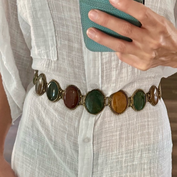 Multi-Stone vintage belt 28” main image 9